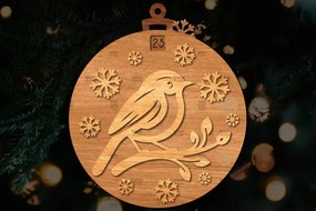 Intra απο ξύλο plywood 3mm-4mm πάχος Χριστουγεννιάτικο στολίδι αντίστροφης μέτρησης Δίασταση 8x8 cm INTRAFABR-107491870