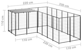 ΣΠΙΤΑΚΙ ΣΚΥΛΟΥ ΜΑΥΡΟ 4,84 Μ² ΑΤΣΑΛΙΝΟ 3082211