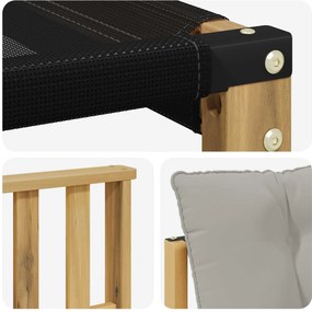 vidaXL Σειρά Καναπέ Εξωτερικού 7 pcs Λευκό και Ανοιχτό Γκρι