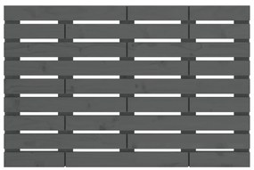 vidaXL Κεφαλάρι Τοίχου Γκρι 96x3x63 εκ. από Μασίφ Ξύλο Πεύκου