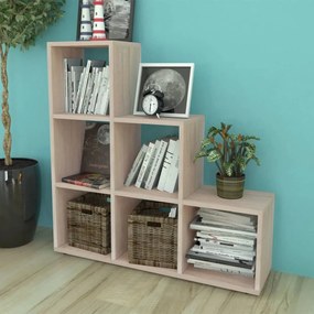 vidaXL 242553  Staircase Bookcase/Display Shelf 107 cm Oak