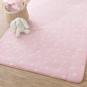 Παιδικό Χαλί Starlight Ροζ 115x180 - Borea Home