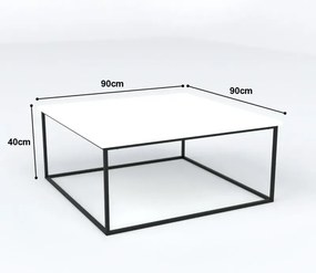 Stewehome Τραπέζι σαλονιού από ατλαντικό πεύκο 90x90x40 cm