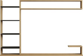Σύνθεση Τηλεόρασης Sapphire / Ανθρακί GRUMAR 180x29.6x121.8