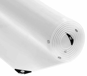 vidaXL Σαφής μουσαμάς με οπές 4x5 m PVC
