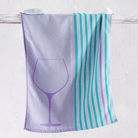 Πετσέτα Κουζίνας Acan Blue-Purple Ρυθμός 50x70cm 100% Cotton