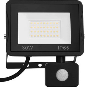 vidaXL Προβολέας LED με Αισθητήρα Θερμό Λευκό 30 W