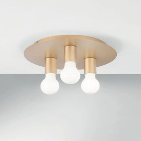 Φωτιστικό Οροφής - Πλαφονιέρα I-Strike-PL3-Oro E27 86x30cm Gold Luce Ambiente Design