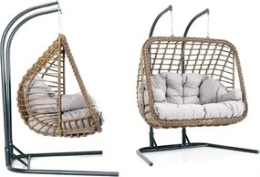 Stewehome Διπλή Κούνια Καθίσματος 155x90x130 cm