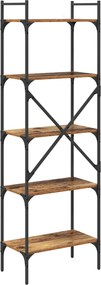 vidaXL Βιβλιοθήκη 5 επιπέδων 56 x 32 x 174 cm Επεξεργασμένο Ξύλο