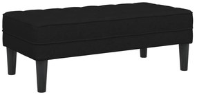 vidaXL Παγκάκι Μαύρο 113x57x39 εκ Υφάσματος