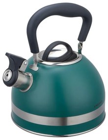 Τσαγιέρα με σφυρίχτρα Kinghoff KH 1855, 1.8l, Επαγωγή, Θερμομονωμένη λαβή, Πράσινο