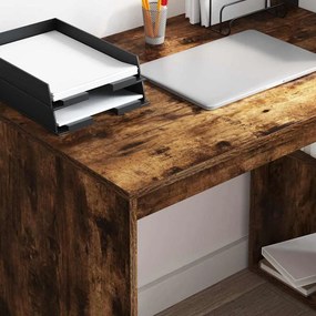 vidaXL Γραφείο Καπνιστό Δρύς 108 x 55 x 103 cm Επεξεργασμένο Ξύλο
