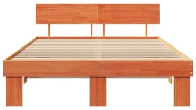 vidaXL Σκελετός Κρεβατιού Καφέ κεριού 160 x 200 cm Ξύλο πεύκου