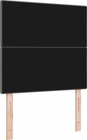 vidaXL Κεφαλάρι με κεφαλάρι Σκούρο Γκρι 80 cm Τεχνητό Δέρμα