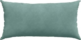 vidaXL Μαξιλάρι Καναπέ 2 pcs Θαλασσί 80 x 40 cm Υφασμάτινο Κορντουρά