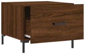 vidaXL Τραπεζάκι Σαλονιού Καφέ Δρυς 50x50x40 εκ. Επεξεργασμένο Ξύλο