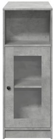 vidaXL Τραπέζι Μπαρ με Ράφια Γκρι Σκυρ. 101x40x103,5 εκ Επεξεργ. Ξύλο