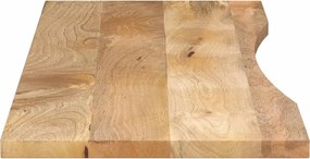 vidaXL Επιφάνεια Γραφείου Καμπύλη 160x50x2,5 εκ Μασίφ Ακατ. Μάνγκο