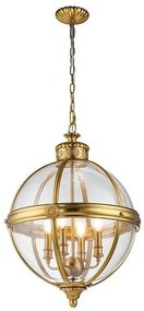 Κρεμαστό Φωτιστικό Οροφής 4xE14 Φ50cm Adams Elstead Lighting FE-ADAMS-4P-BB Ορείχαλκος