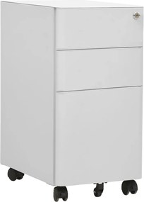 vidaXL Αρχειοθήκη Φορητή Ανοιχτή Γκρι 30 x 45 x 59 εκ. Ατσάλινη