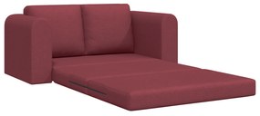 vidaXL Διθέσιος Καναπές 2-σε-1 Μπορντό 148x71x83 cm Ύφασμα