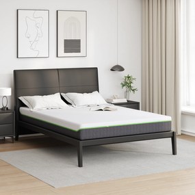 vidaXL Στρώμα Λευκό, Γκρι 140 x 190 cm Pěna
