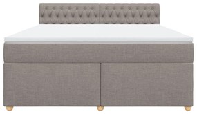 ΚΡΕΒΑΤΙ BOXSPRING ΜΕ ΣΤΡΩΜΑ TAUPE 180X200 ΕΚ. ΥΦΑΣΜΑΤΙΝΟ 3286770