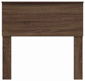 vidaXL Κεφαλάρι με κεφαλάρι Καφέ δρυς 75 cm Επεξεργασμένο ξύλο