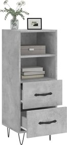 vidaXL Ντουλάπι Γκρι Σκυροδέματος 34,5x34x90 εκ. Επεξεργασμένο Ξύλο