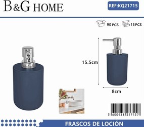 Θήκες κρεμοσάπουνου Dispenser πλαστικές - Σετ 5pcs - Blue - 21715