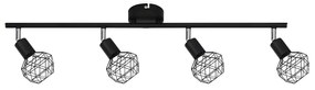 Φωτιστικό Σποτ Aca MC15614B ALADDIN Μαύρο Ματ (Black Mat)