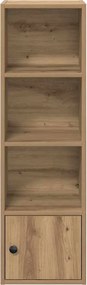 vidaXL Βιβλιοθήκη Αρτισιανή Δρυς 31x24x102 εκ. Επεξ. Ξύλο