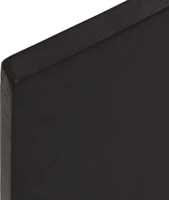 vidaXL Πάγκος Μπάνιου Σκούρο Καφέ 40x60x2 εκ. Επεξ. Μασίφ Ξύλο