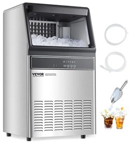 VEVOR Commercial Ice Maker Freestanding Cabinet Machine 110lbs/24H 50 Ice Cubes