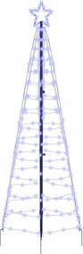 vidaXL Χριστουγεννιάτικο Δέντρο LED με Σφήνες Εδάφους Μπλε 250 cm