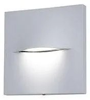 Απλίκα Τοίχου Τετράγωνη LED 3W 4000k Αλουμινίου IP65 ΦOS_ME-17-04687-10-Γκρι 17-04687-10