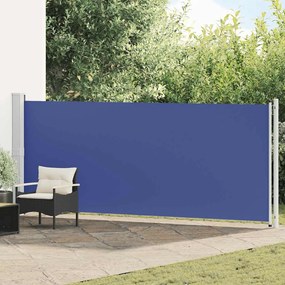 vidaXL Σκίαστρο Πλαϊνό Συρόμενο Βεράντας Μπλε 600 x 160 εκ.