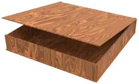 Intra WOODEN SLIM STORAGE BOX – Ξύλινο Ρηχό Κουτί Αποθήκευσης με Καπάκι 25x57x7 cm Box60-00538