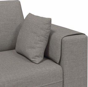 vidaXL Καναπές με μαξιλάρι 3 pcs Taupe ύφασμα