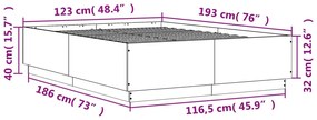 ΠΛΑΙΣΙΟ ΚΡΕΒΑΤΙΟΥ ΓΚΡΙ SONOMA 120 X 190 ΕΚ. ΕΠΕΞΕΡΓΑΣΜΕΝΟ ΞΥΛΟ 3209749