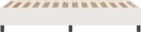 vidaXL Κρεβάτι πλατφόρμα Κρεμ 100 x 200 cm Υφασμάτινο Κορντουρά