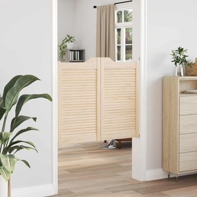 vidaXL Πόρτες Swing 2 pcs Φυσικό Μασίφ Ξύλο Πεύκου