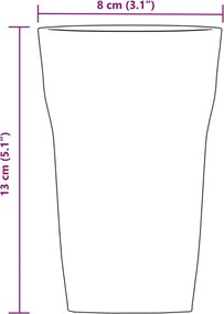 vidaXL Ποτήρια 6 Τεμ. 415 ml