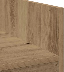 vidaXL Πίνακας DJ Artisan Δρυς 102 x 45 x 102 εκ. Επεξεργασμένο Ξύλο