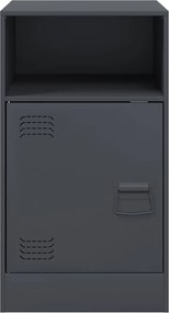 vidaXL Κομοδίνο Ανθρακί 34,5x39x62 εκ. από Χάλυβα