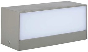 Απλίκα Φωτιστικό Τοίχου LED 12W 230V 1150lm 90° IP65 Up-Down Large Γκρι Φυσικό Λευκό 218243 VTAC-218243-Γκρι 218243