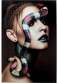 Πίνακας Γυάλινος Snake Girl 80x0.4x120εκ
