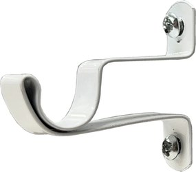 Κουρτινόξυλο Φ12mm Μονό Επεκτεινόμενο 85-135cm Με Άκρα Grace Cup White 510101