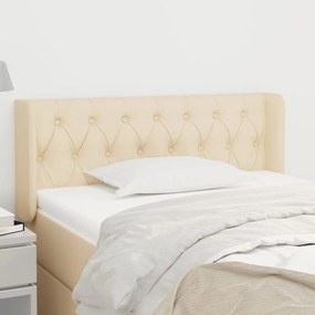 vidaXL Κεφαλάρι με Πτερύγια Κρεμ 103x16x78/88 εκ. Υφασμάτινο